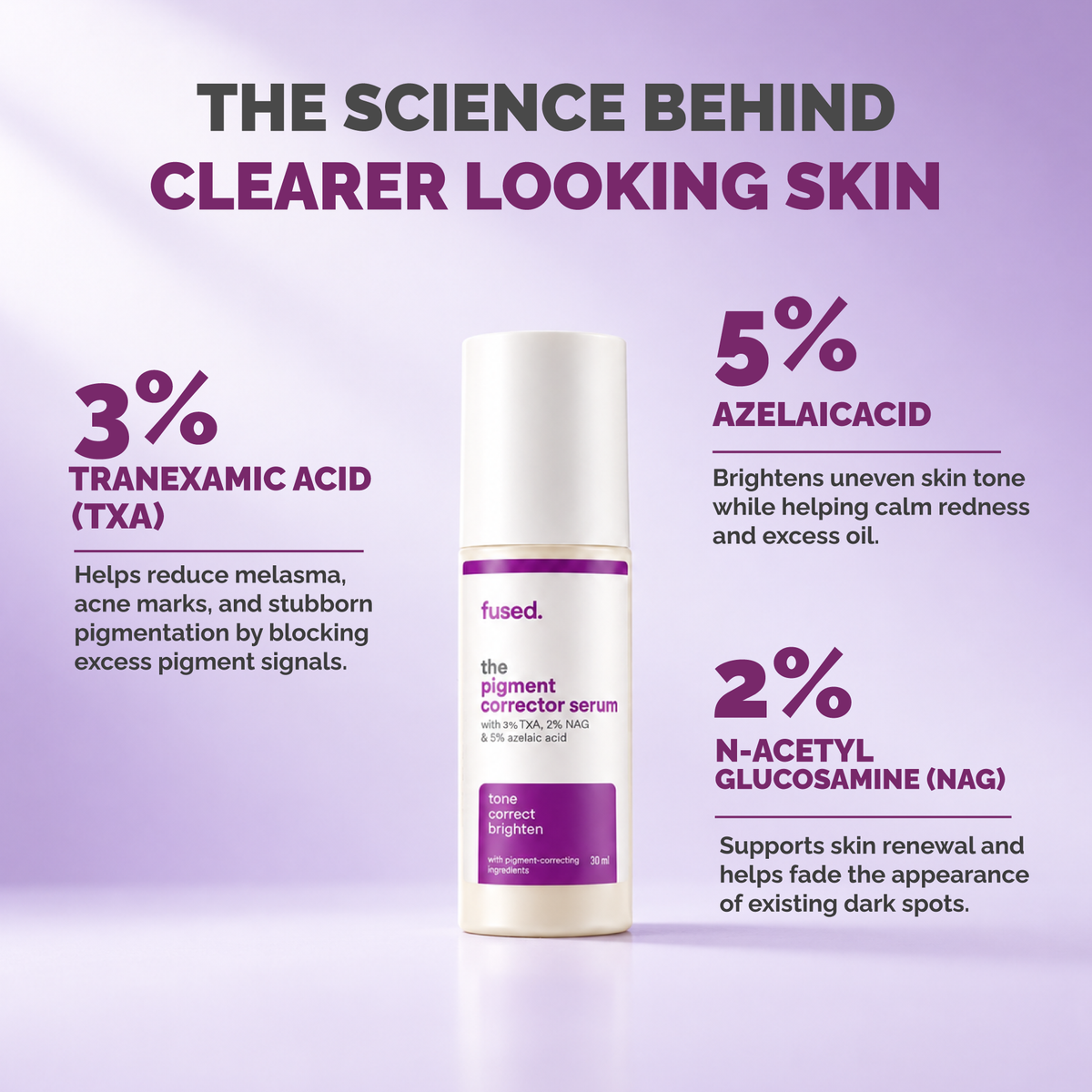 The Pigment Corrector Serum w/ 3%TXA, 5% Azelaic & 2%NAG