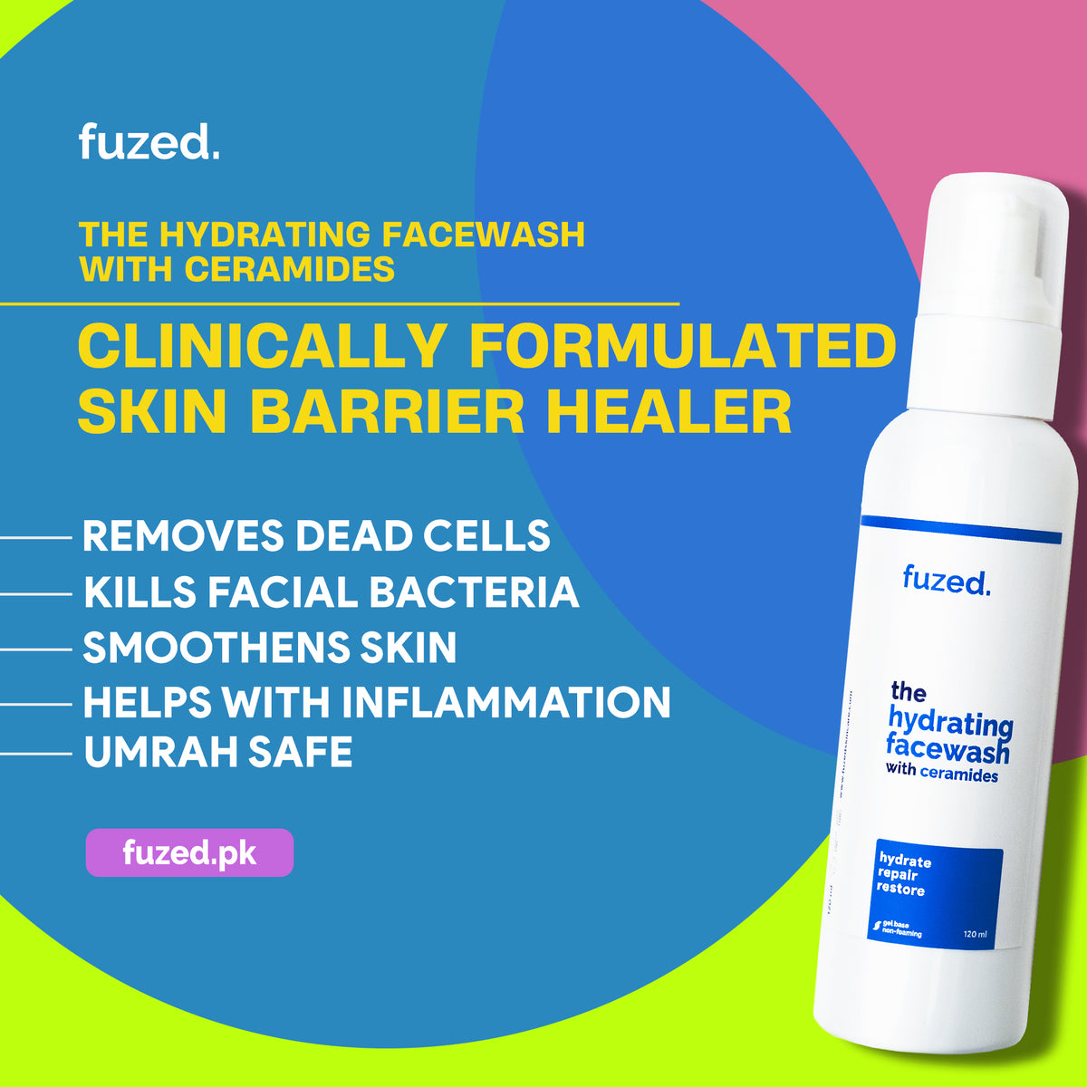 The Hydrating Facewash with Ceramides - Fuzed Skincare