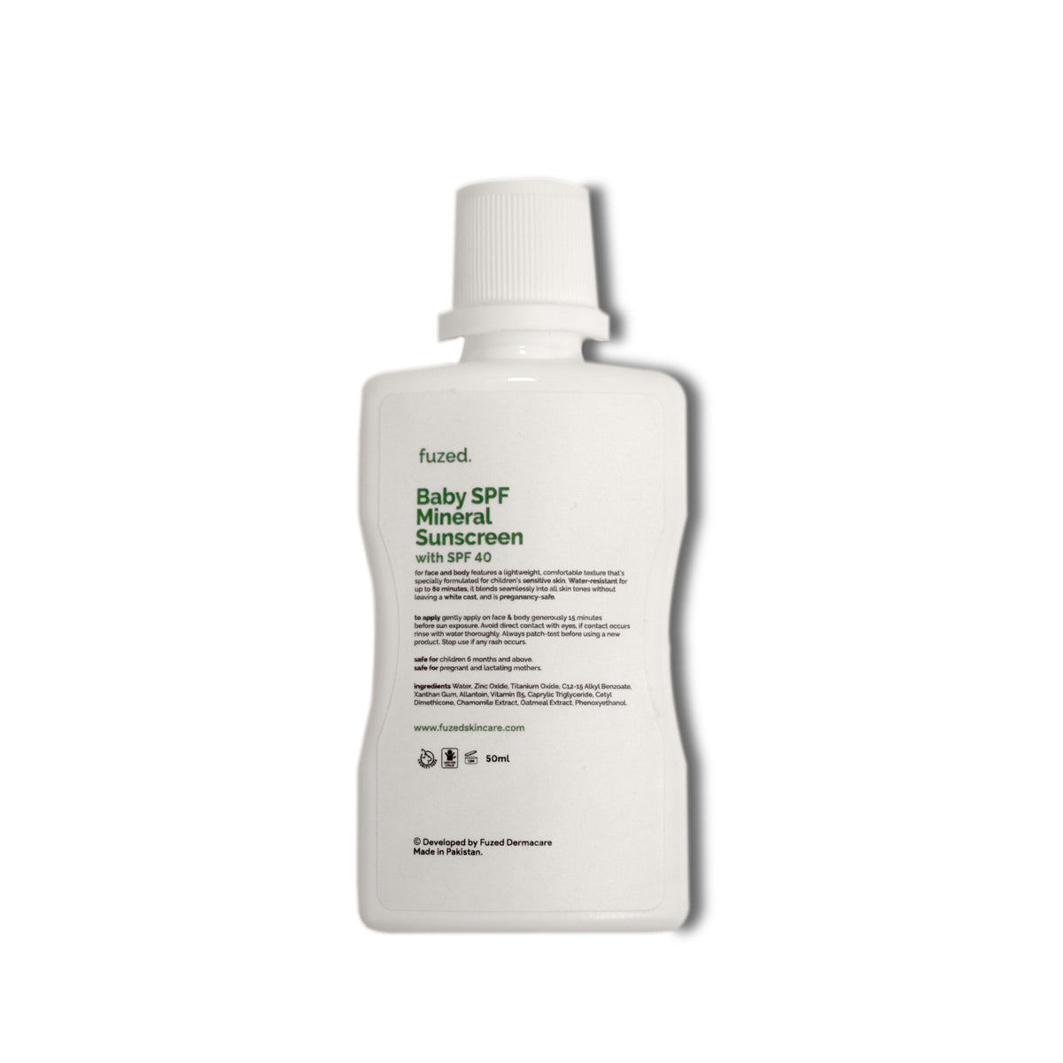 Baby SPF40 Sunscreen (Mineral Formula) - Fuzed Skincare