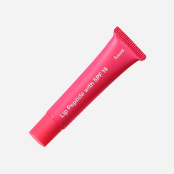 Fused pink Lip Peptide tube with SPF 15 sun protection for daily lip care