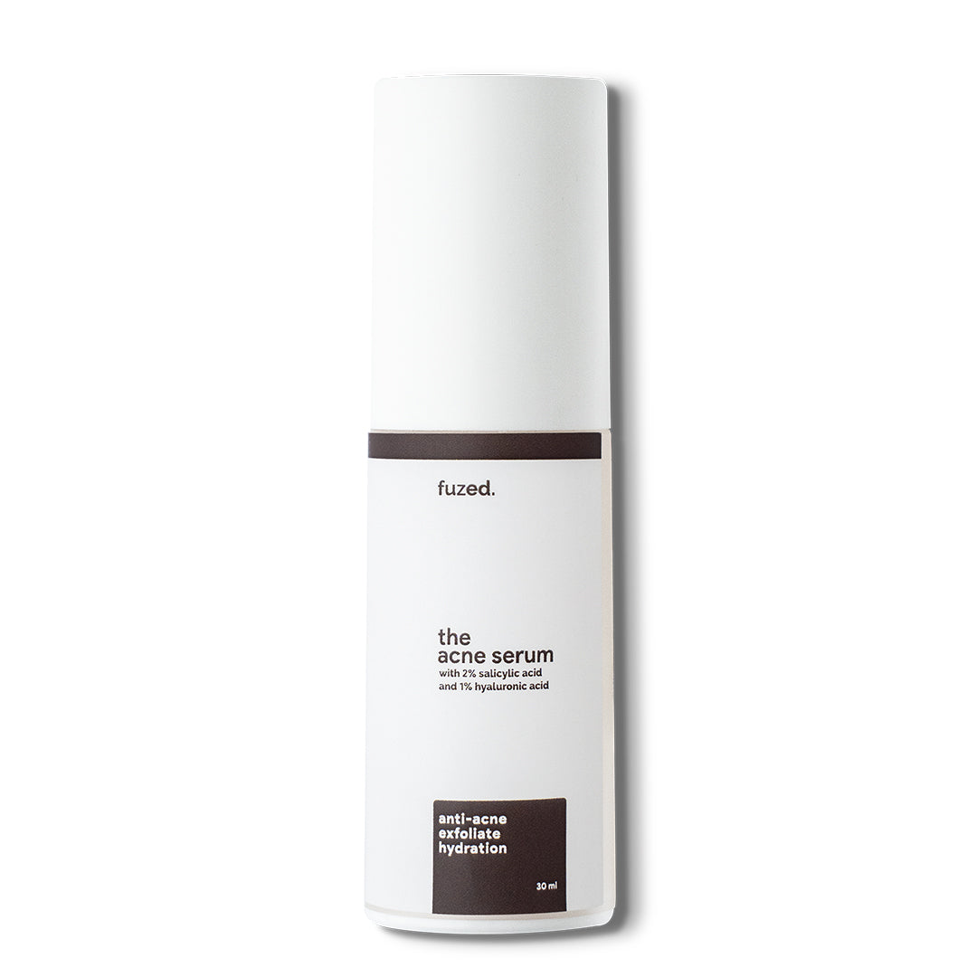 Fused Acne Serum with 2% Salicylic Acid and 1% Hyaluronic Acid, for oily and acne-prone skin